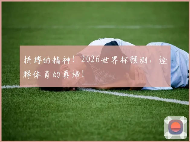拼搏的精神！2026世界杯预测，诠释体育的真谛！